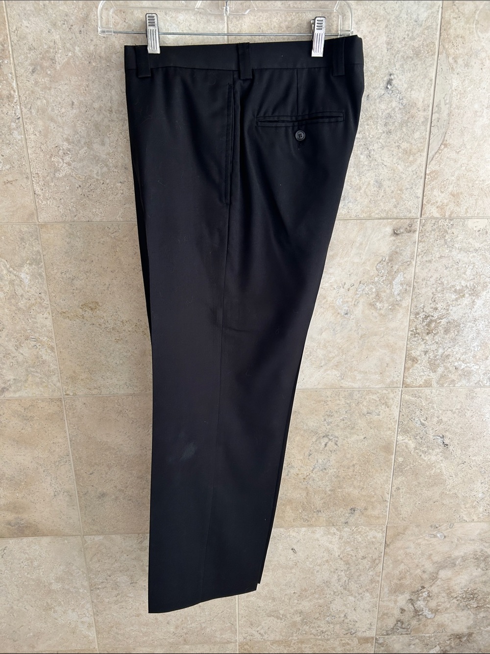 Pronto Uomo Black Dress Trousers - 32 x 32